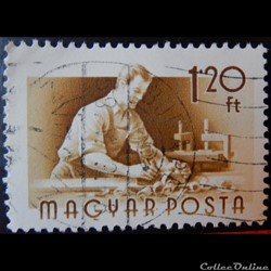 Hongrie 01169 charpentier 1.20ft de 1955