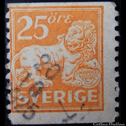 Suède 00133 lion 25öre de 1920
