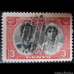 Canada 00204 roi George VI et reine Elisabeth I 3c de 1939