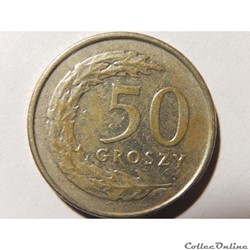 Pologne, 50 groszy de 1995