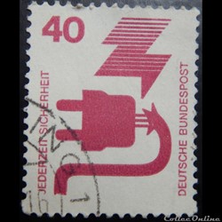 Allemagne RFA 00575 prévention des accidents 40pf de 1972