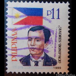 Philippines 02526 Andres Bonifacio et drapeau 11p de 1999