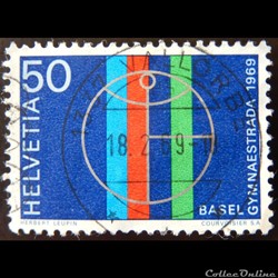 Suisse 00831 Gymnaestrada Bâle 30cts de 1969