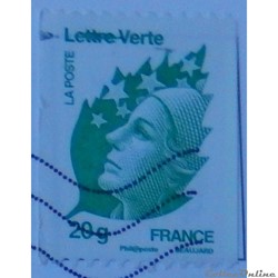 04597 Marianne de Beaujard Lettre verte 20g pour roulette de 2011