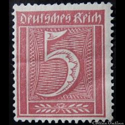 Allemagne Reich 00138 chiffre 5pf de 1921