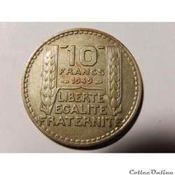 10 Francs Turin petite tête 1949