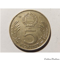 Hongrie, 5 Forint 1984