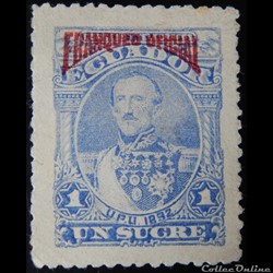 Equateur S0017 Juan José Flores 1S de 1892
