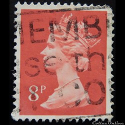 Royaume-Uni 00699 reine Elisabeth II 8p de 1973
