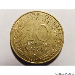 10 centimes Marianne 1989