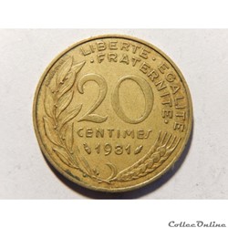 20 centimes Marianne 1981