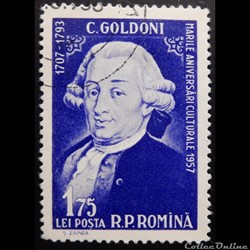 Roumanie 01578 Carlo Goldoni, auteur 1.75 Lei de 1958