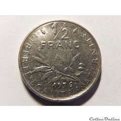 50 centimes Semeuse 1976