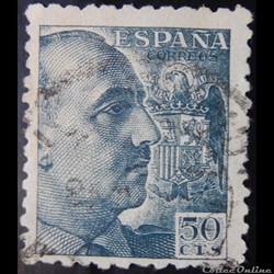Espagne 00684 général Francisco Franco 50c de 1940