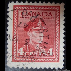 Canada 00209 roi George VI 4c de 1943