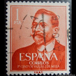 Espagne 01024 Vazquez de Mella 1Pta de 1961
