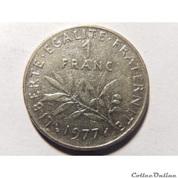 1 franc semeuse 1977