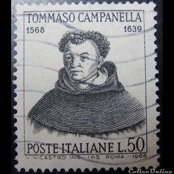 Italie 01019 Tommaso Campanella 50 lires de 1968