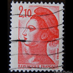 02319 La République, type Liberté - 2F10 rouge de 1984