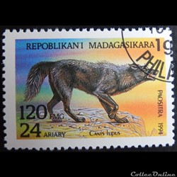 Madagascar 01355 Loup 120F de 1994