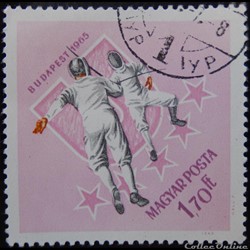 Hongrie 01759 escrime 1.70ft de 1965
