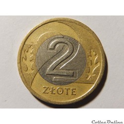 Pologne, 2 zlote de 1995