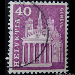 Suisse 00650 cathédrale St Pierre de Genève 40cts de 1960