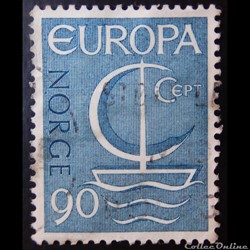 Norvège 00502 Europa CEPT 90ore de 1966