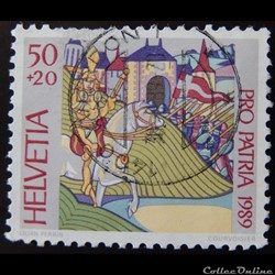 Suisse 01320 Chronique Bernoise de DIEBOLD SCHILLING 50+20cts de 1989