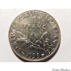 1 franc semeuse 1999