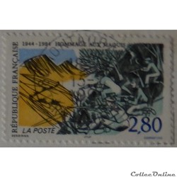 02876 hommage aux maquis 2F80 de 1994