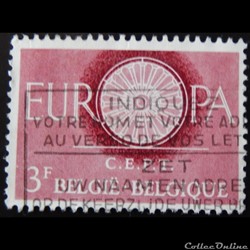 Belgique 01150 roue 3F de 1960