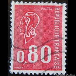 01816 Marianne de Béquet - 80c rouge de 1974