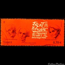 05070 Front populaire 1936-2016 Les premières femmes au gouvernement 0,70€