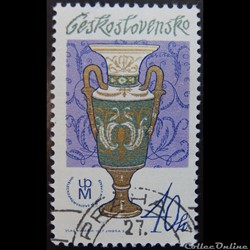 Tchécoslovaquie 02219 porcelaine traditionnelle tchèque 40 h de 1977