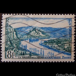 00977 Les Andelys La vallée de la Seine 8F de 1954