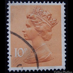 Royaume-Uni 00782 reine Elisabeth II 10p de 1976
