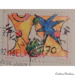 Suisse 01407 cirque, Otarie et Clown 70cts de 1992