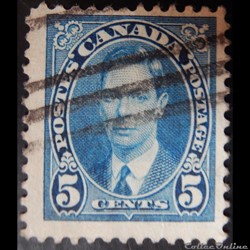 Canada 00194 roi George VI 5c de 1937