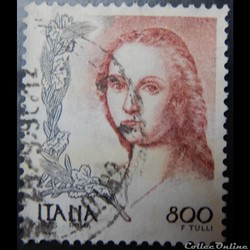 Italie 02315 femme et la licorne 800 lires de 1998