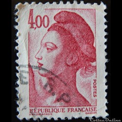 02244 République, type Liberté - 4F00 rouge-carmin