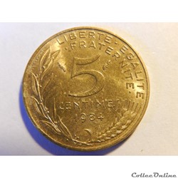5 centimes Marianne 1984