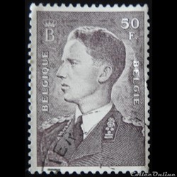 Belgique 00879 roi Baudouin 50F de 1952