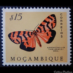 Mozambique 00420 papillon Amphicallia Thelwalli 15$ de 1953