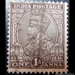 Inde coloniale 00078 roi George V 1 Anna de 1911