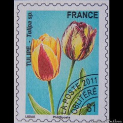 PO0259 Fleurs tulipes préoblitéré de 2011