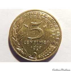 5 centimes Marianne 1997