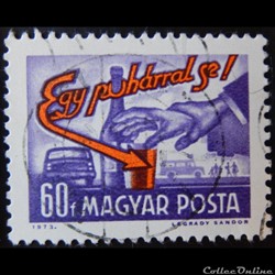 Hongrie 02330 sécurité routière 60f de 1973