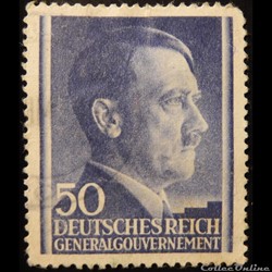 Allemagne Gouvernement Général 0094 Adolf Hitler 50Gr de 1942