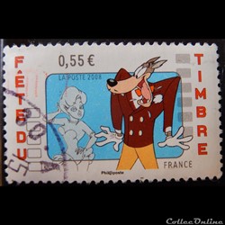 04146T Fête du timbre Personnages des dessins animés de Tex Avery 0.55€